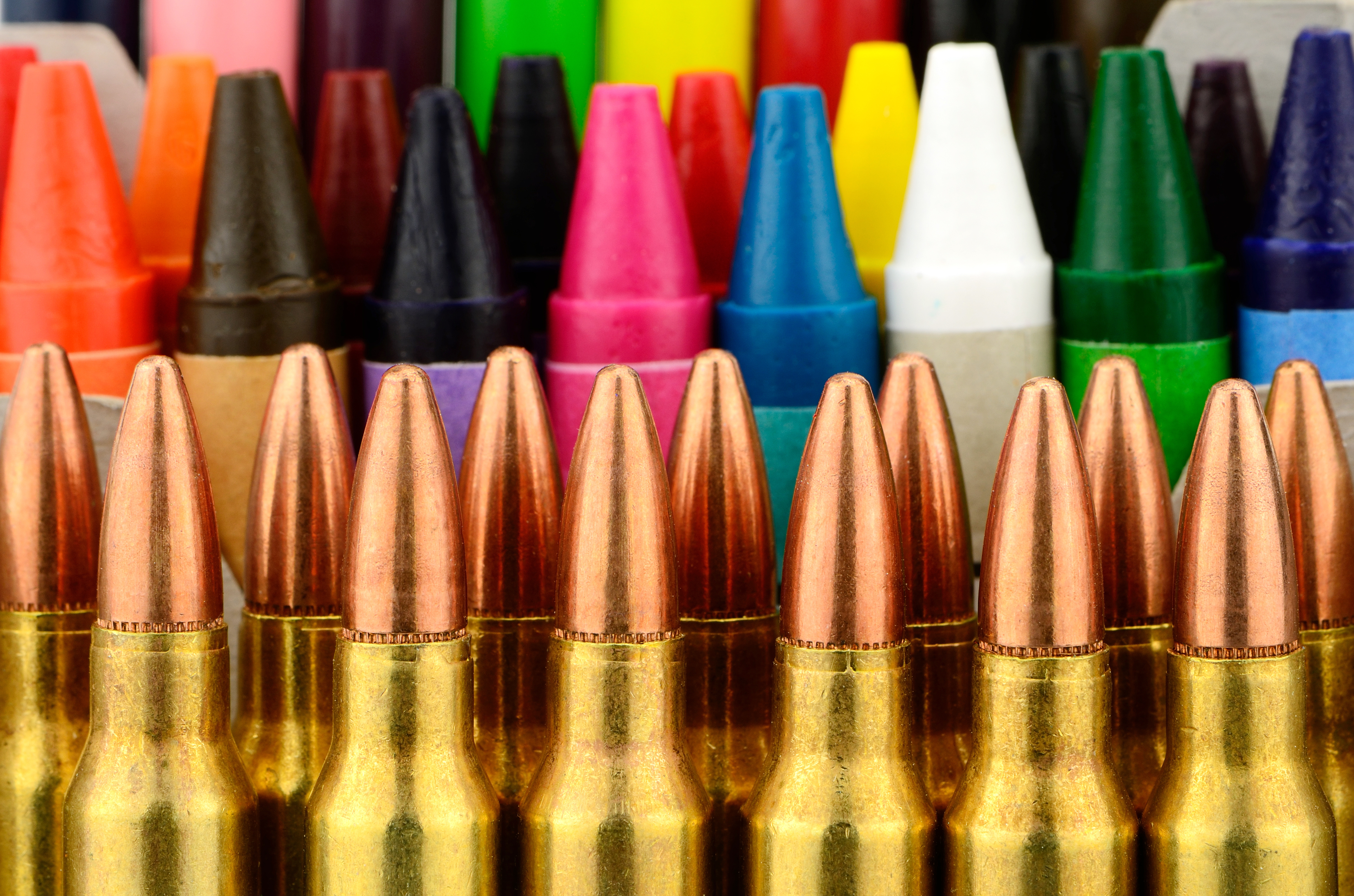Crayons and bullets